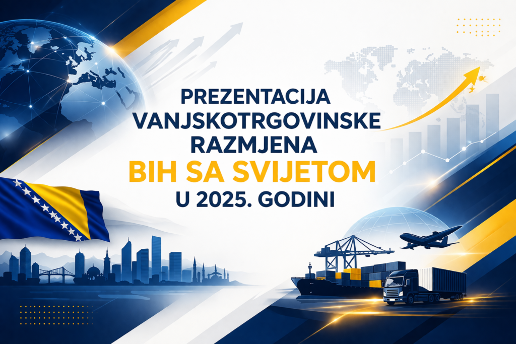 Prezentacija vanjskotrgovinske razmjene Bosne i Hercegovine sa svijetom u 2025. godini